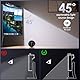 Quntis Curved Monitor Lampe 45cm Monitor Light Bar mit Touch Control & Fernbedienung, Bildschirmlampe mit Auto-Dimmen, Antiblaue blendfreie platzsparende Schreibtischlampe Augenschutz PC Lampe Büro
