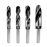 NORTOOLS Blacksmith Drill Bit,4-Piece Heavy-Duty Drill Bit Set, 1/2" Straight Shank HSS Twist Drills (16-18-20-25mm) - For Iron, Steel, Stainless Steel, Wood & More