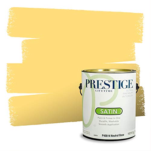 PRESTIGE Paints P400-N-3003-2AVP Paint and Primer In One, 1 gallon, Honey Glaze