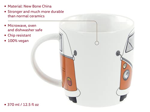 Taza de Cerámica BRISA VW T1 Bus 370 ml Naranja miniatura 2