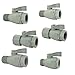 PVC Two-Way 074 Ball Valve 3/4"FNPT x 3/4"FNPT w/FKM Seals