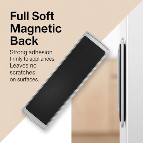 Premium Dishwasher Magnet Clean Dirty Sign, Clean Dirty Dishwasher Magnet Display for Dishwasher, Strong Hold & Adhesive Option, Kitchen Accessories Gadgets for Organisation, Silver Grey Design — view 3