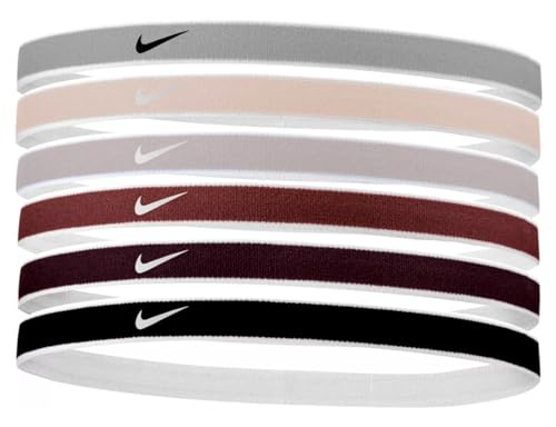 Nike Printed Headbands/Silicone strip grips hair and keeps band in place - 6 Pack - Unisex (6PK-PRINTED-10)