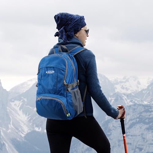 Image of G4Free 40L Lightweight Packable Hiking Backpack, Waterproof Travel Daypack | Water-Resistant Polyamide, Size: 18.9*12.9*9.4inch(L*W*H), 100% Waterproof Wet Pocket, Travel, Climbing, swimming
