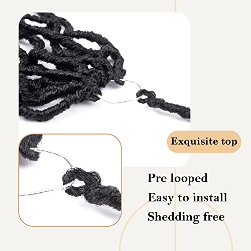Faux Locs Crochet Hair For Black Women-Soft Locs 24 Inch 7 Packs Crochet Locs Goddess Locs Crochet Hair Pre Looped Braiding Hair Extensions (24 Inch (Pack Of 7), 1B) #TOP3