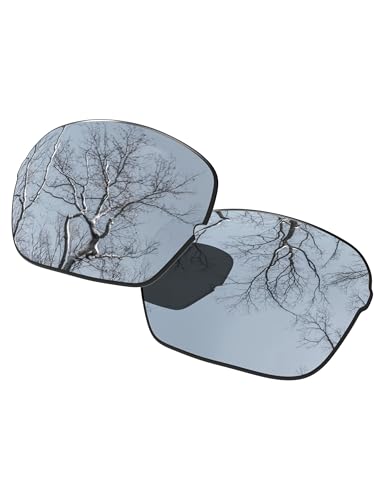 Verres de rechange polarisés pour lunettes Oakley Half X argenté anti-reflet