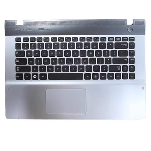 Coque clavier Samsung QX411 de rechange avec pavé tactile argent top case US