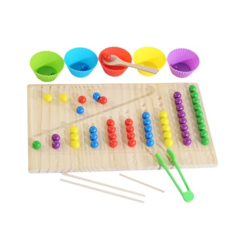 BNF Wooden Color Sorting Toy Montessori Math Beads Counting Toy Kids 3 Year Old+Baby | Toys for Baby | Developmental Baby Toys1 Carrot Pairing Bus (12 Pieces Carrots) Deal