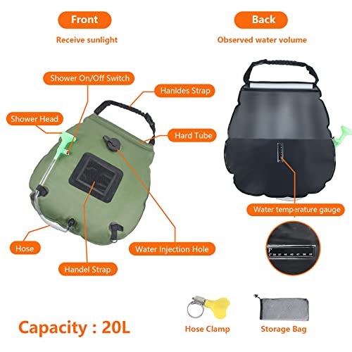 Pop Up Privacy Tent,Pop Up Shower Tent With Solar Shower Bag,Pop Up Instant Tent,Camping Shower Tent For Portable Outdoor Toilet Shower Changing Room Sun Shelter Camping (Green) #TOP2