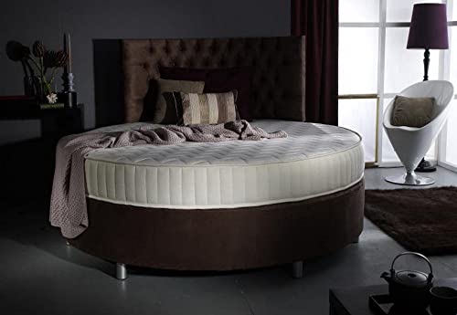 Mielmoon Round Mattress (86" Diameter) Luxury King - Premium Foam Firm Medium Plush - Round Bed Mattress Usa (King 8") #TOP2