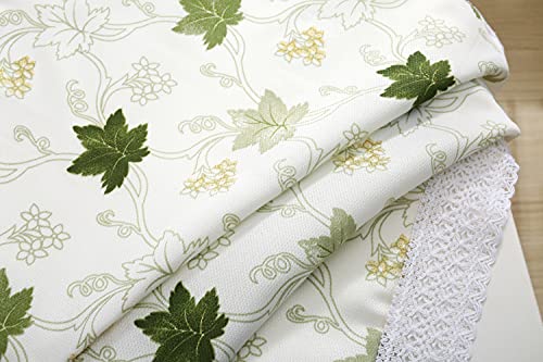 Bettop Square Tablecloth,Nightstand Tablecloth,Side Table Cover,Table Cloth For Bedside Table/ Nightstand/Night Table/Tea Table/End Table/Dressers,Table Dustcover Doilies For Furniture (Green Leaf) #TOP5