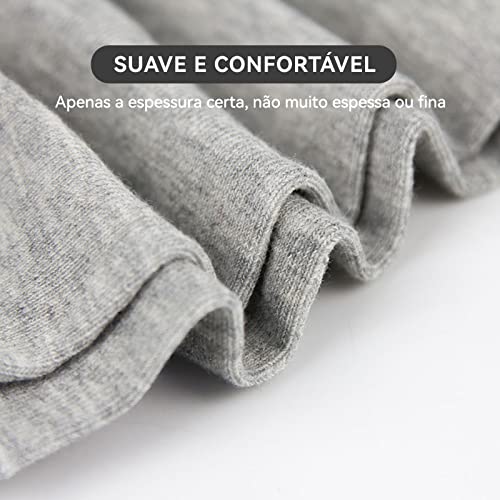 URBAN HAD Meia Kit 3 a 12 Pares Invisível Masculina de Algodão Sapatilha Baixa Tam 40-46