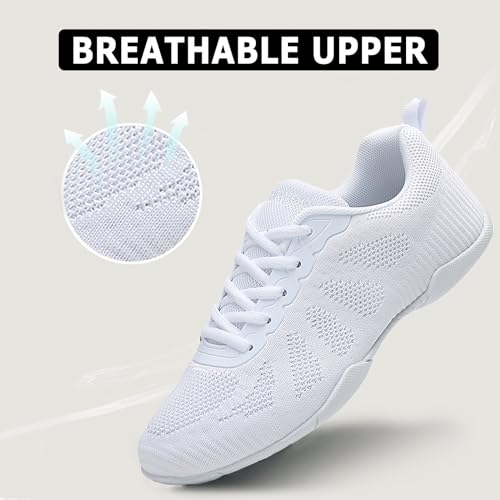 CERYTHRINA Youth Girls Cheer Shoes Women Cheerleading Dance Shoes Athletic Training Tennis Walking Competition Sneakers3