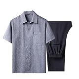 Paños de entrenamiento de artes marciales tradicionales chinas, Wing Chun Shaolin, Tai Chi, ropa de entrenamiento, color gris oscuro, talla M