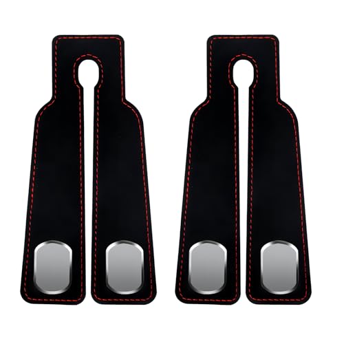 Wdmxszdq Car Seat Headrest Hooks, 2 PCS Black Car Double Headrest Wallet Hooks, Suitable for Hanging Handbags, Coats, Umbrellas, Wallets, Car Accessories