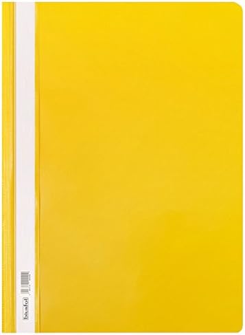 5 x Assorted Colours Clear Cover A4 Presentation Project Folders Hard Document File Organiser Holder Case 2 Prong Display
