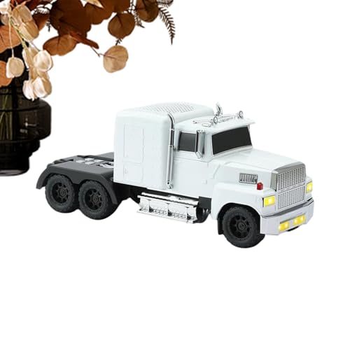 Haut-parleurs de bureau en forme de camion, amplificateur de microphone intégré, haut-parleur de voyage sans fil avec radio FM à lumière LED, appareil audio portable, haut-parleurs de table de fête po