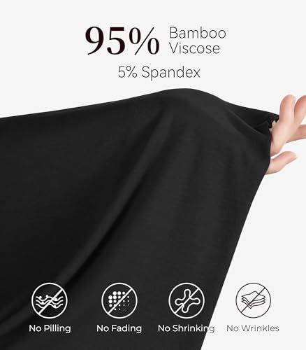 Image of NACHILA Pajamas Set for Women-Viscose Made from Bamboo, Sleeveless Sleepwear Cami Pajamas Shorts Sets Camisole Pjs Nightwear