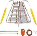 Glockenspiel for Adult Beginners - 27 Tone Aluminum Xylophone Metal Bell Harp Glockenspiel Perfect for Marching Bands & Home Practice