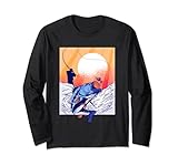 pesca mosca bassano del grappa Diseño de pesca con mosca con una gran lubina saltando fuera del agua. Estilo de ola japonés. Un regalo impresionante para un pescador o un amante de la pesca. Ve a pescar con estilo y atrapa un gran bajo.