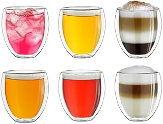 Creano Zestaw 6 szklanek termicznych DG-B, 400 ml, szkło, przezroczyste, 400 ml - 6 sztuk