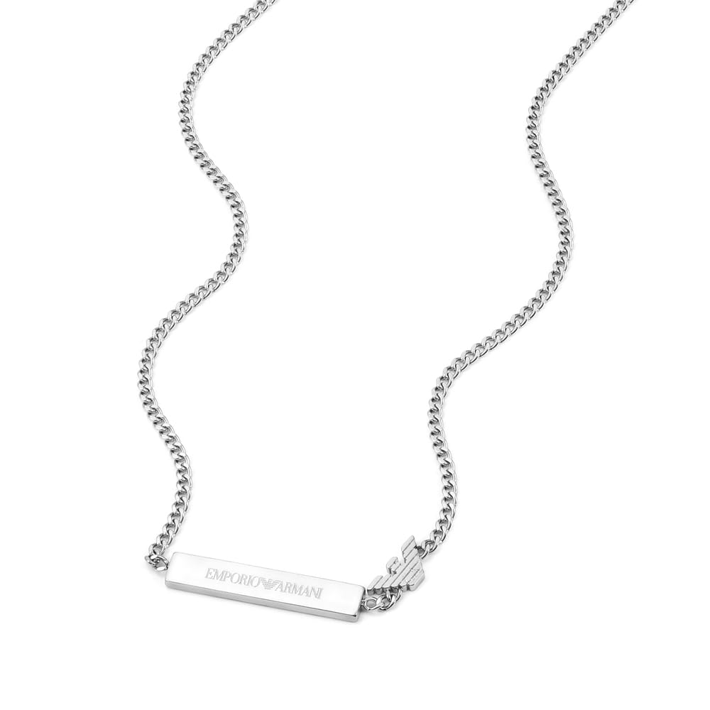 Emporio Armani Herren Silberfarbene Halskette, EGS3309040