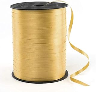 Ancoo 500 Yard Rose Gold Curling Ribbon Roll Crimps Gold Balloon Ribbons for Gift Wrapping Party and Festival Decoration (Glitter Rose Gold)