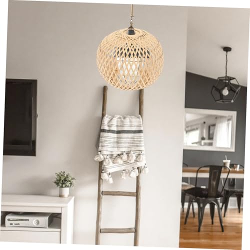 Pantalla de lámpara de bambú para iluminar tu sala de estar 5