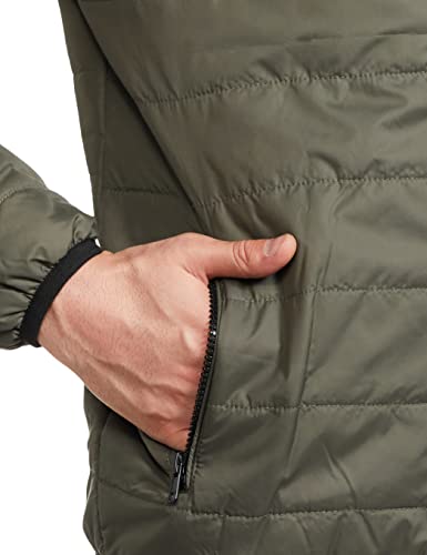 Image of The Indian Garage Co Men Slim Fit Solid Puffer Jackets