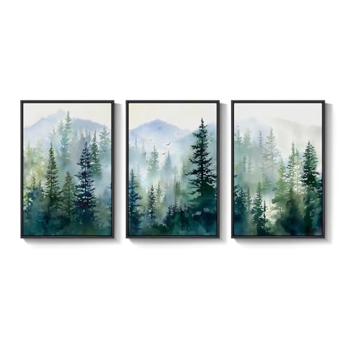 Tableau moderne salon chambre lot de 3 toiles 30,5x45,7 cm décoration intérieure sans cadre