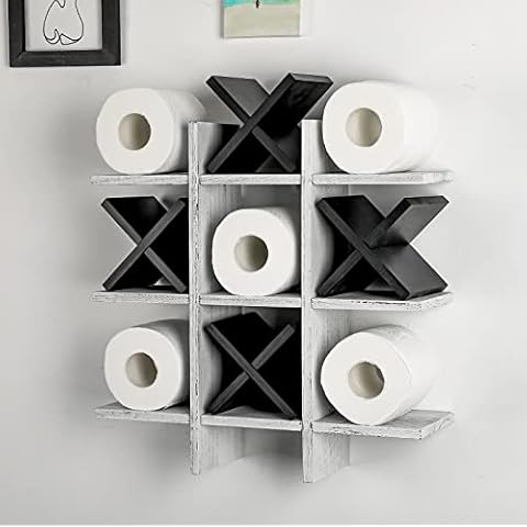 Weysat Tic Tac Toe Toilet Paper Holder Cover