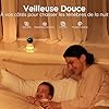 BOIFUN 2K 5" Babyphone Camera Bebe Surveillance WiFi, Vision Nocturne, Veilleuses, Détection de Son/Mouvement/Suivi Automatique, 360° Baby Phone Vidéo Connecté Smartphone Application
