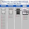 463242516 Grill Grates Replacement Parts for Charbroil Tru Infrared 3 Burner Gas Grill Parts 463355220 463242515 463367016 Grates G474-0017-W2 G466-0025-W1A Char-Broil 17 inch Cast Iron Cooking Grids