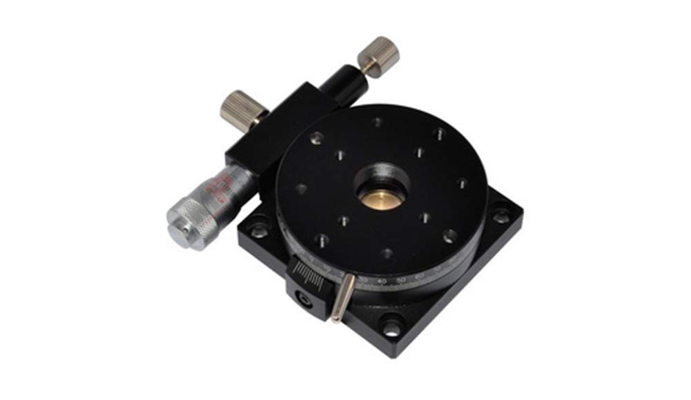 Manual Rotational Stage, MPositioning R60B-L Precision Rotating Table, 60 mm in Dia. of Platform Size, Ball Bearing Construction