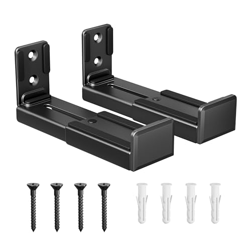 PEGZONE Soundbar Wall Mount,33lbs Capacity,Adjustable Depth Height from 3.5