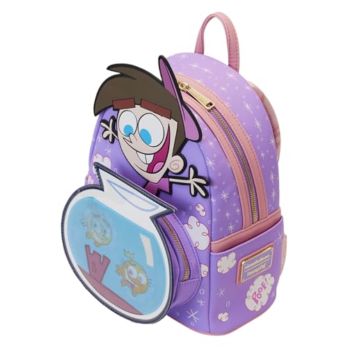 Loungefly Nickelodeon: Fairly Odd Parents Lenticular Timmy Turner with Fishbowl Cosmo and Wanda Mini-Backpack, Amazon Exclusive3