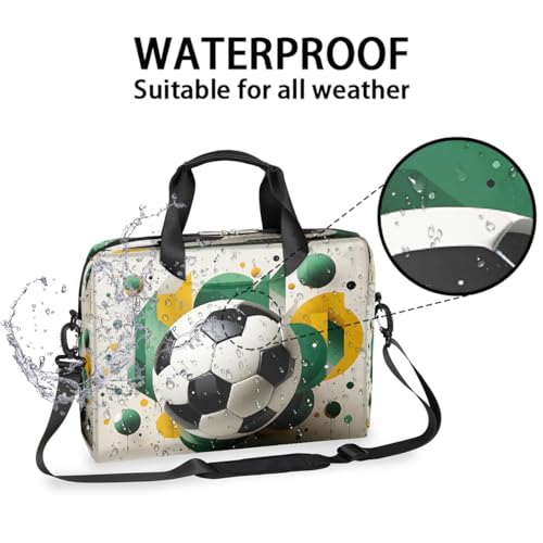 Maletín para laptop 15.6-16 pulg verde resistente al agua miniatura 3