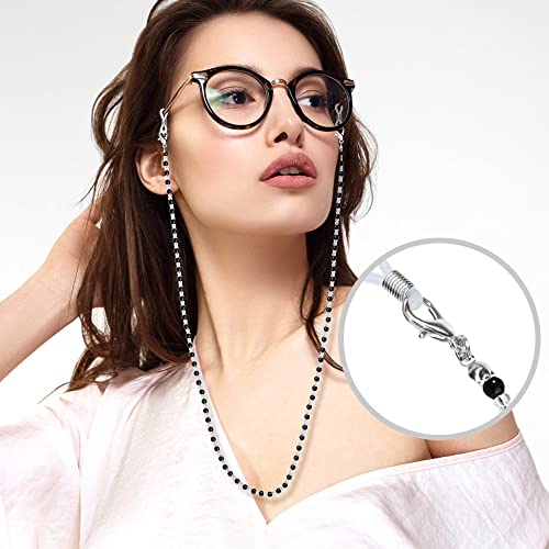 ONESING 4 Pcs Eyeglass Chains for Women Eyeglasses String Holder Glasses Strap Eyewear Chain Glasses Cord Lanyard Green Gift - Thumbnail 5