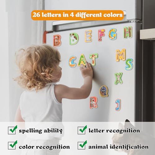 Ancistro Magnetic Letter, Thickened Wooden Abc Alphabet Fridge Magnets thumb #3