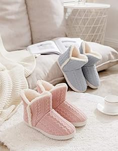 AONEGOLD Pantoffels voor dames, winter, warm, pluizig, pluche, voor