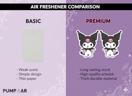 Image of PumpCar 2 pieces cute cat double-sided hanging cartoon cherry-scented funny car air freshener Cool hanging for rearview mirror Car Interior Accessories Gifts