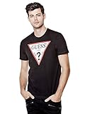 GUESS Men's Stefan Logo Crew Tee,Jet Black, Medium