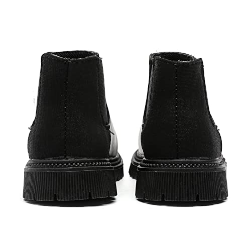 Girls Ankle Boots Chelsea Boots Fashion Side Zipper Boots Lace Up Waterproof Combat Shoes for Toddler/Little Kid3