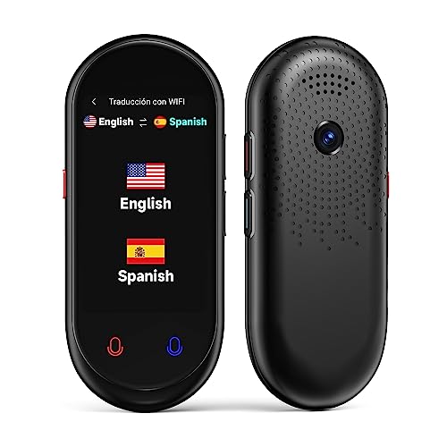 Language Translator Devicel Business Learning (Black) e, Portable Translator No WiFi Needed, Offline Voice Photo Translation, 150 Languages Supported, High Accuracy VORMOR Translator for Trav by BSTBOO - Used condition - US$38.18