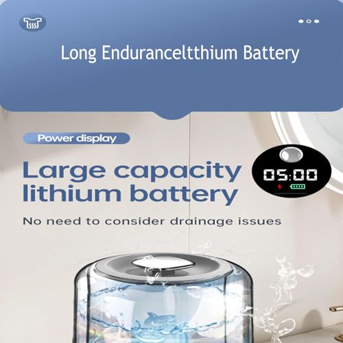 Small Washing Machine for Underwear two-way turbine scrubbing Portable Mini Washer USB Charging with 2 Modes for Home, Apartment, Camping, Travel, RV