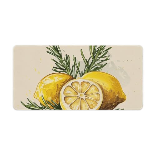 Mouse Pad Gaming RLDOBOFE grande antiderrapante blanco