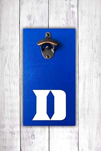 Duke Beer Bottle Opener | Wall Mounted Opener | Duke Bar Sign | Duke Fan Gift | Man Cave Sign -by LEADING EDGE DESIGNS