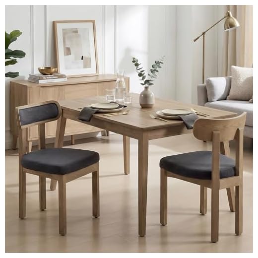 Mid Century Upholstered Dining Chairs Set