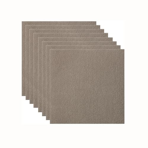 Blissbuilt 8 Piezas Baldosas de Moqueta,Moqueta para Suelo Adhesiva,Alfombra Suave,Antideslizantes,aptas para Lavadora,Fáciles de Pelar y Pegar,para Dormitorio,Cocina,Sala de Estar,28 * 28cm
