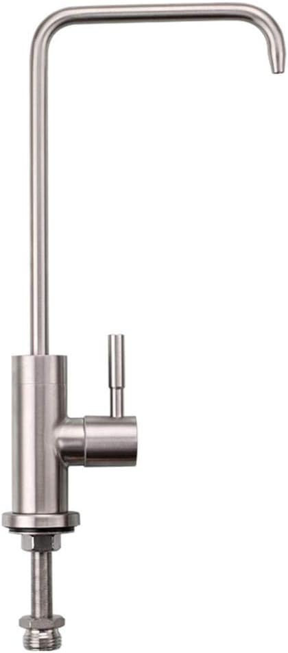 WHLTYH Kitchen Water Filter Faucet Stainless Steel Water Tap Rotation Straight Drink Pure Water Purifier Faucet-Brushed -A